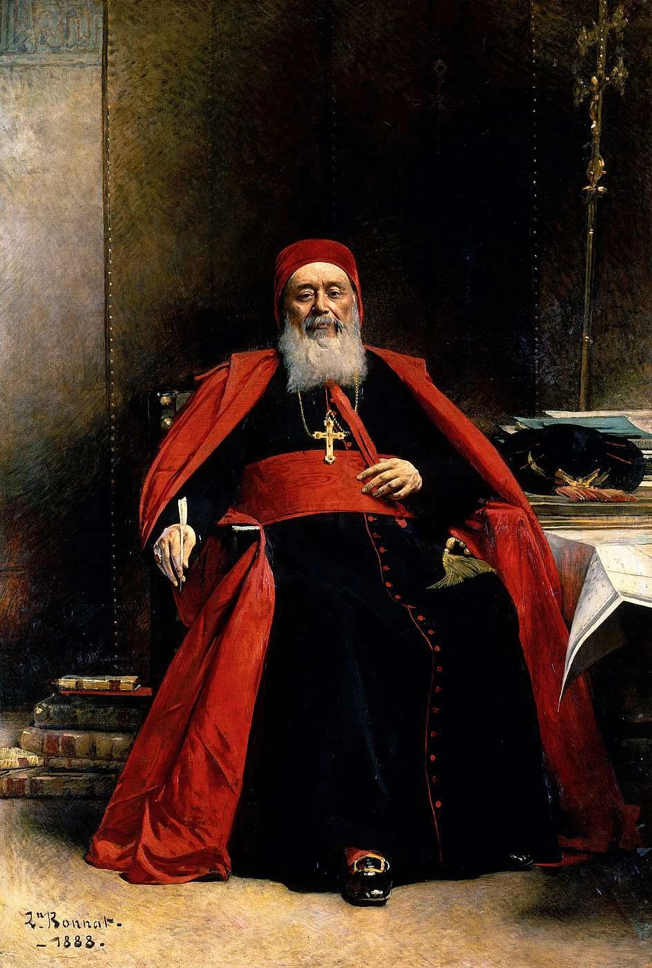 Léon Bonnat - Ritratto del Cardinale Charles Martial Lavigerie, Reggia di Versailles